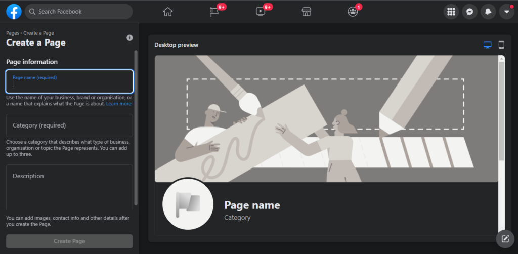 Create A Facebook Business Page In 9 Easy Steps 3 Create FB Page Step 2