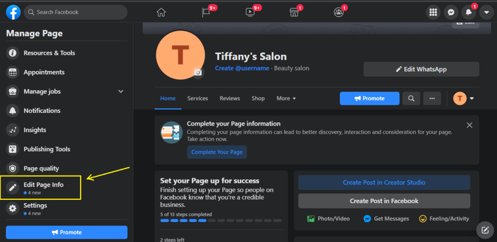 Create A Facebook Business Page In 9 Easy Steps 11 Edit Page Info