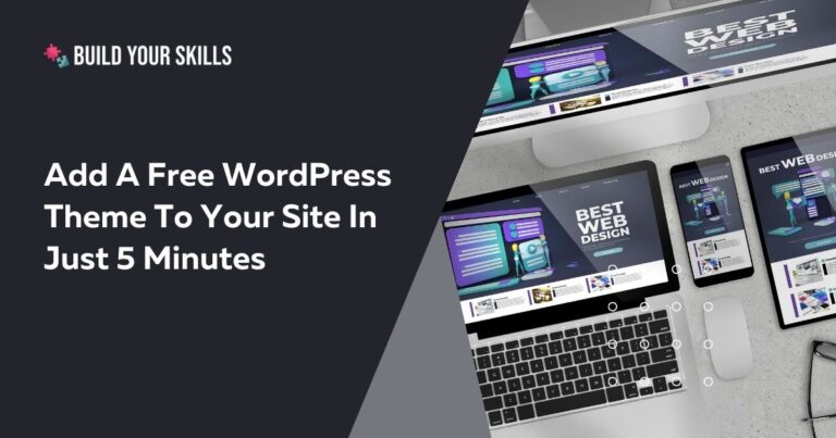 Add a free wordpress theme to your site in just 5 minutes