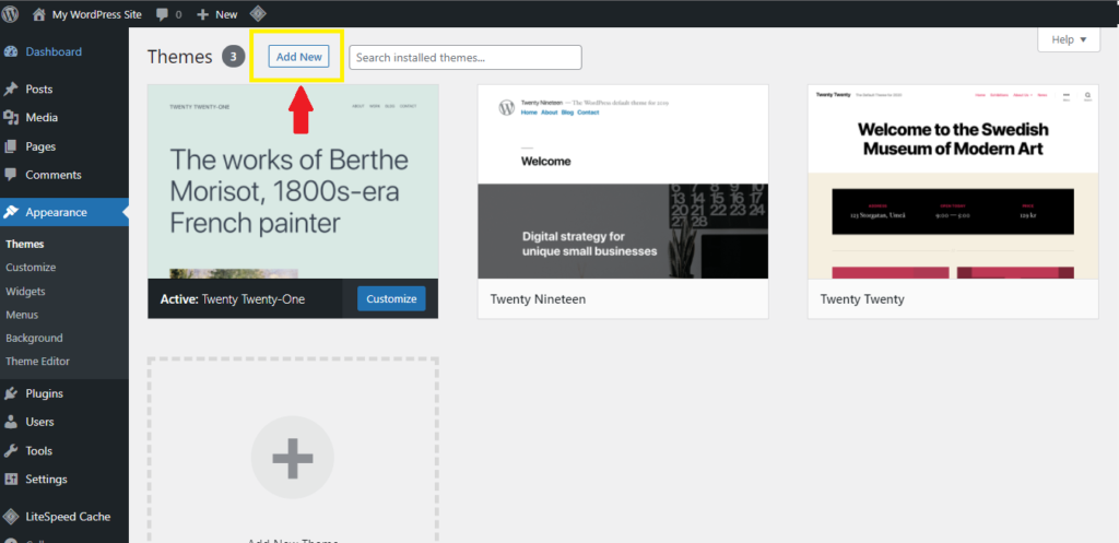 Add A Free WordPress Theme To Your Site In Just 5 Minutes 14 Page for adding a new theme to WordPress