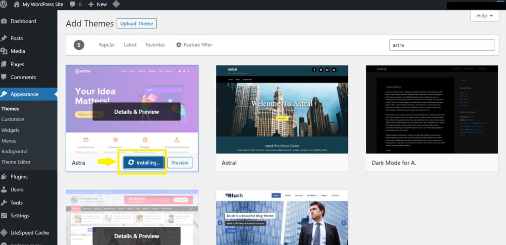Add A Free WordPress Theme To Your Site In Just 5 Minutes 11 Install Theme