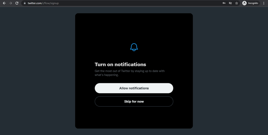  Allow notifications 