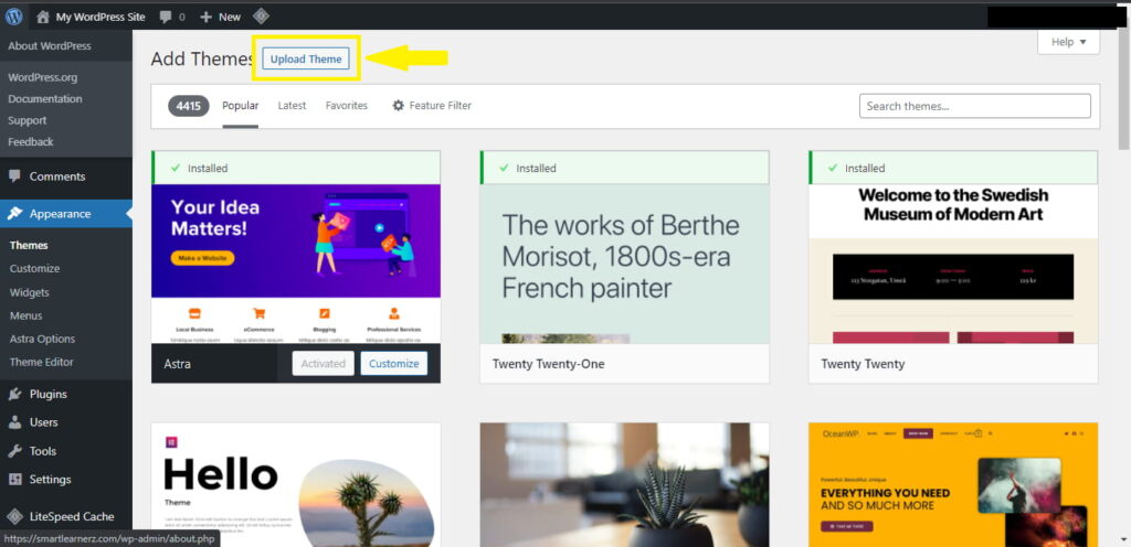 Add A Free WordPress Theme To Your Site In Just 5 Minutes 15 Upload Theme File