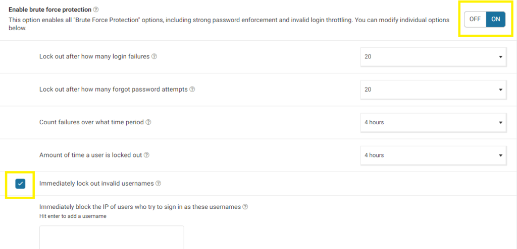 Improve WordPress Login Security with Wordfence 11 Blocking invalid usernames in Wordfence
