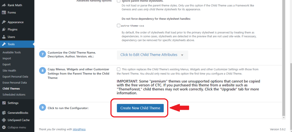 Create a WordPress Child Theme To Customize Your Website Easily 9 Child theme 7