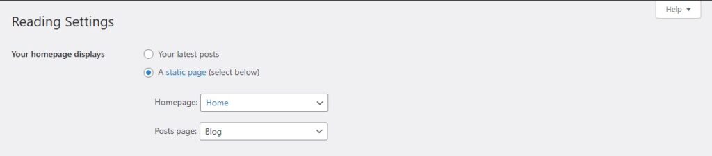 The Ultimate 61-Point WordPress Website Design Checklist 9 Reading Settings
