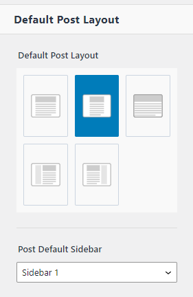 Kadence Post Layout Options