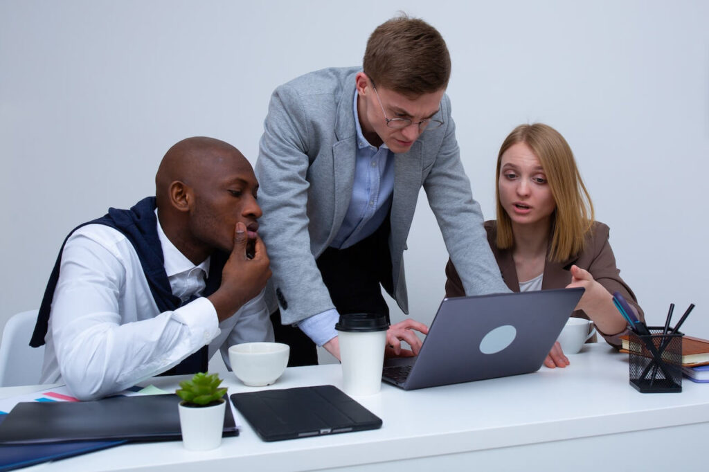 Content Marketing Team Discussing A Project