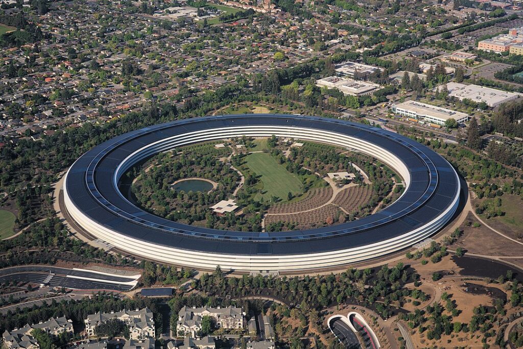 Aerial View Of Apple Headquarters
